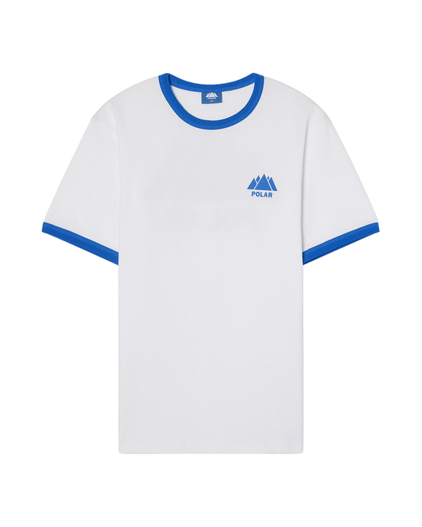 Polar Music Ringer T-shirt (White / Blue)