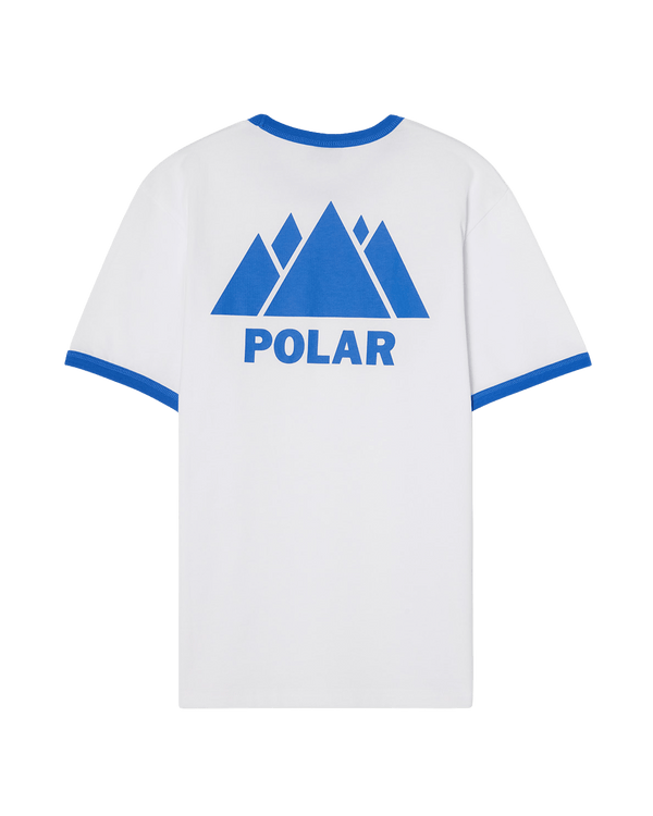 Polar Music Ringer T-shirt (White / Blue)