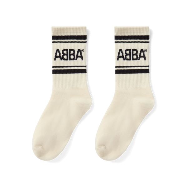 ABBA Socks (Off-White/Black)