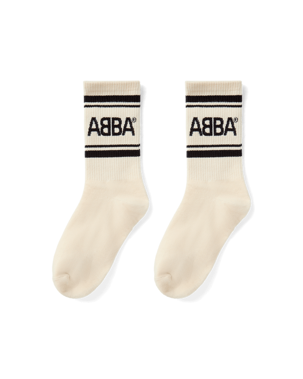 ABBA Socks (Off-White/Black)