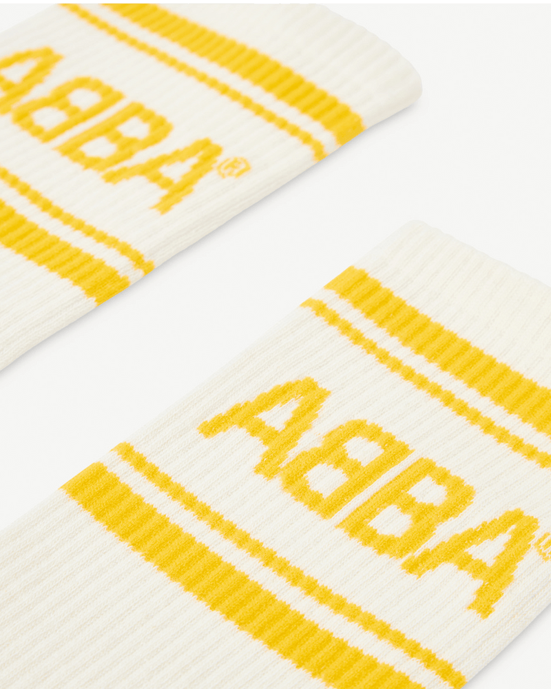 ABBA Socks (Yellow/Off-white)