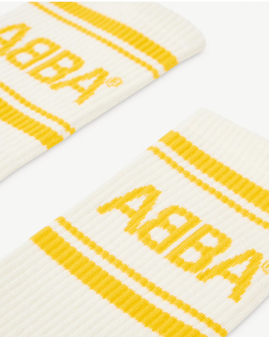 ABBA Socks (Yellow/Off-white)