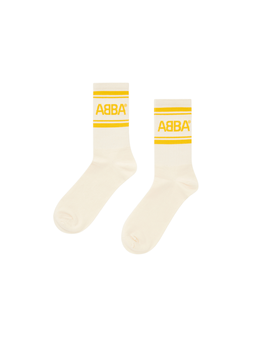 ABBA Socks (Yellow/Off-white)